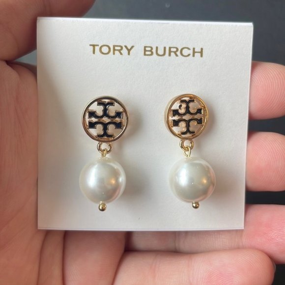 Tory Burch Jewelry - TORY BURCH Logo earring WITHOUT BACKS